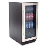 72 Can Beverage Center - Stainless Steel with Black Cabinet / 3.1 cu. ft.