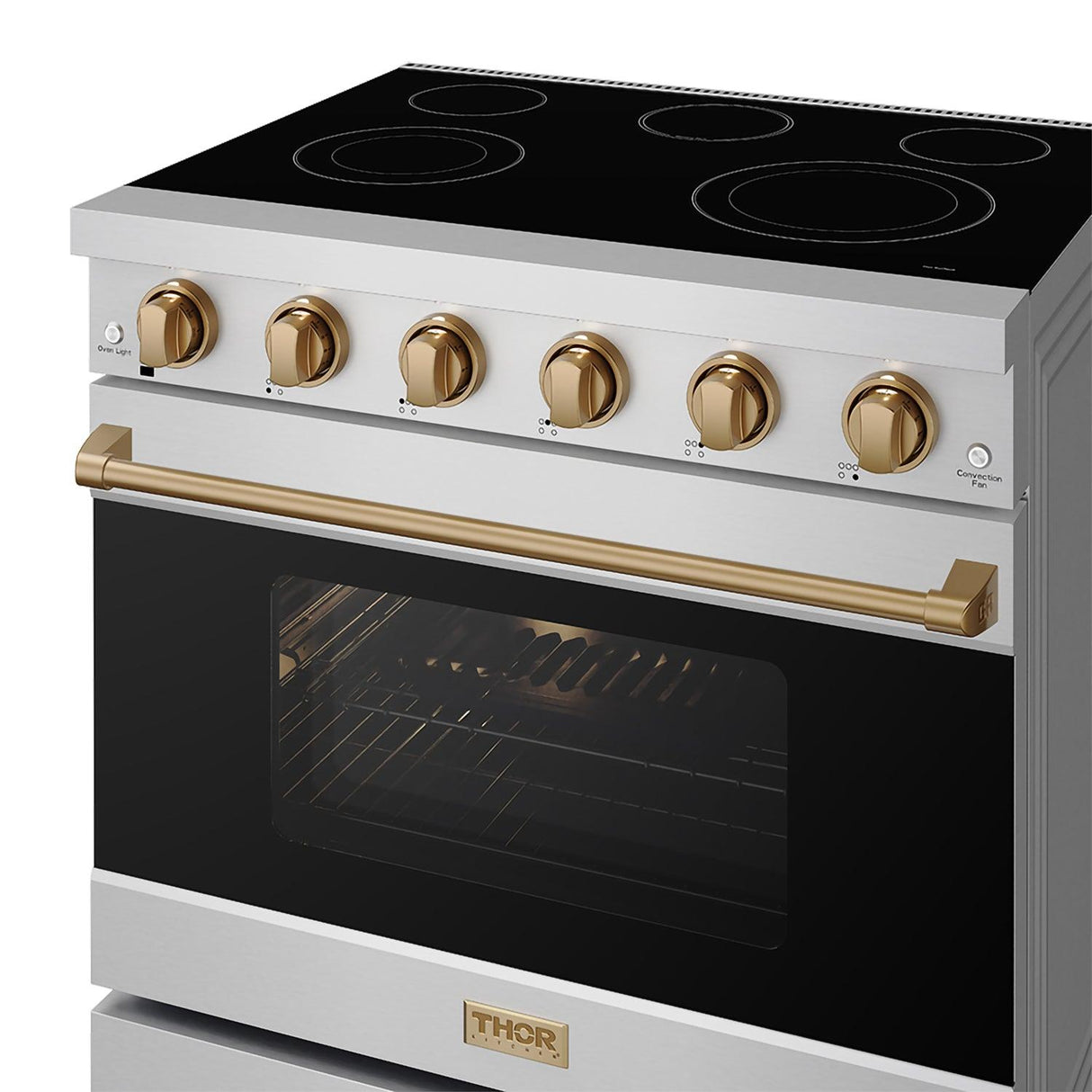 36 Inch Professional Electric Range In Stainless Steel/bronze  Gordon Ramsay Series