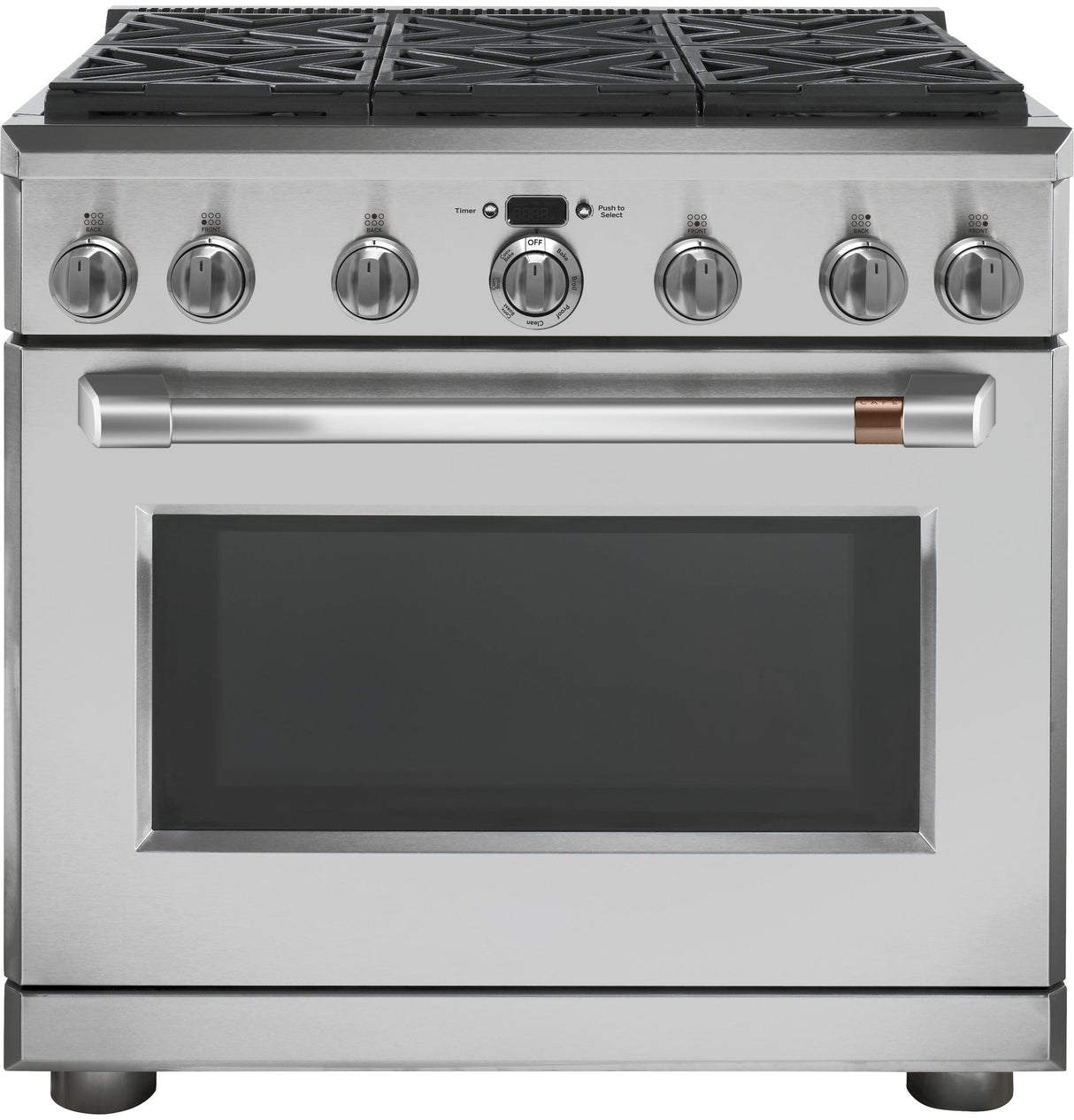 Café™ 36" Dual-Fuel Commercial-Style Range with 6 Burners (Natural Gas)
