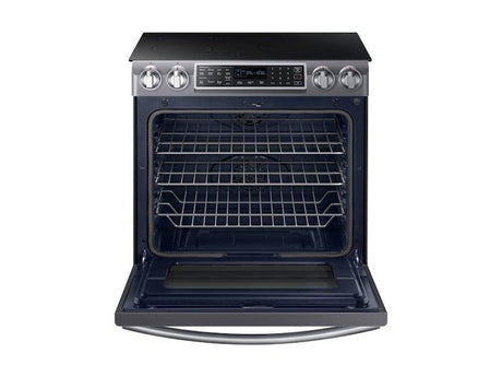 5.8 cu ft. Smart Slide-in Induction Range with Virtual Flame™ in Black Stainless Steel