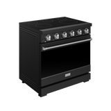 36 Inch Professional Electric Range In Black/stainless Steel  Gordon Ramsay Series