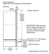 Benchmark™ Double Wall Oven 30'' Door hinge: Right, Stainless Steel
