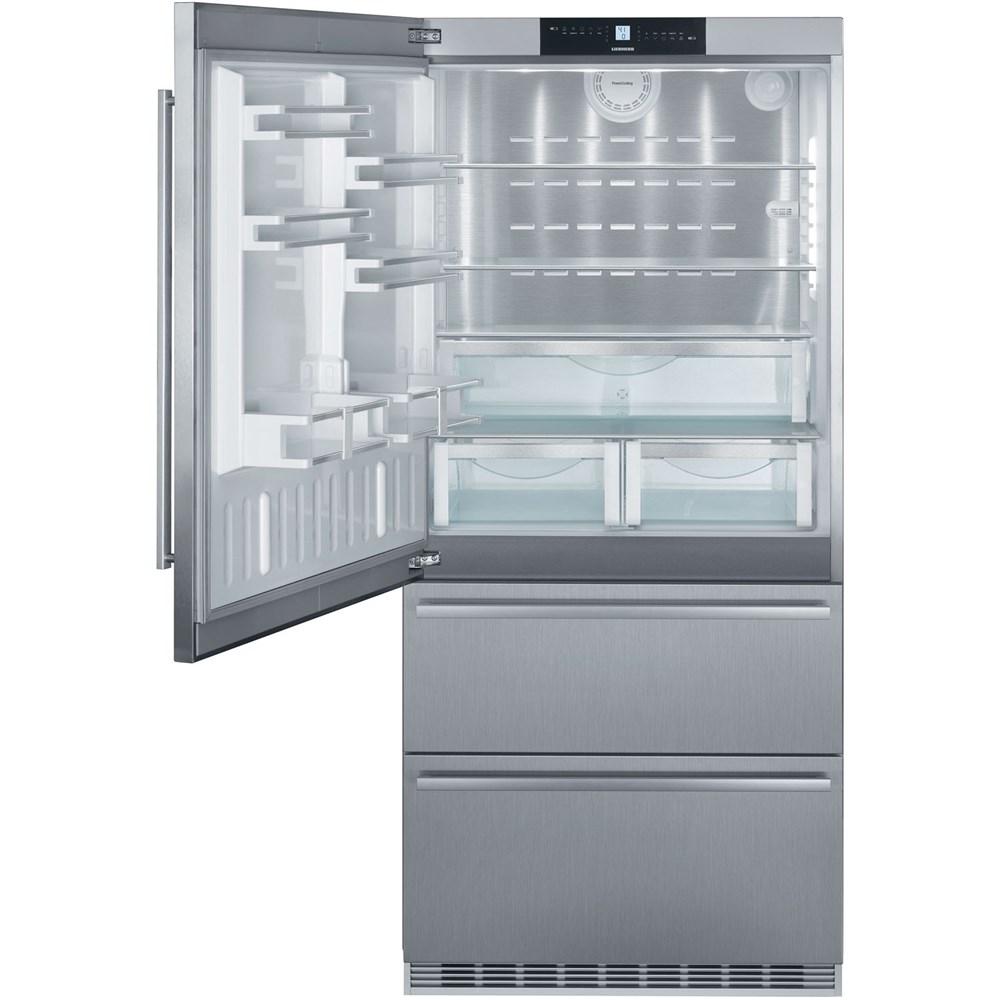 Freestanding Refrig/Freezer 36", Large Door, NOT Reversible, Left Hinge