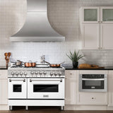 ZLINE 48" 6.0 cu. ft. Range with Gas Stove and Gas Oven in Stainless Steel (RG48) [Color: Red Matte]