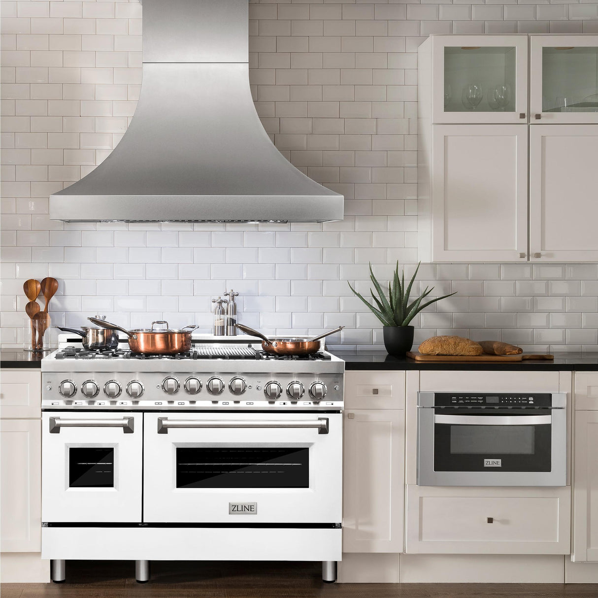 ZLINE 48" 6.0 cu. ft. Range with Gas Stove and Gas Oven in Stainless Steel (RG48) [Color: Blue Matte]