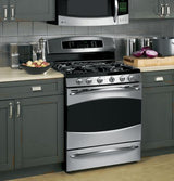 GE Profile™ 30" Dual-Fuel Range with Baking Drawer