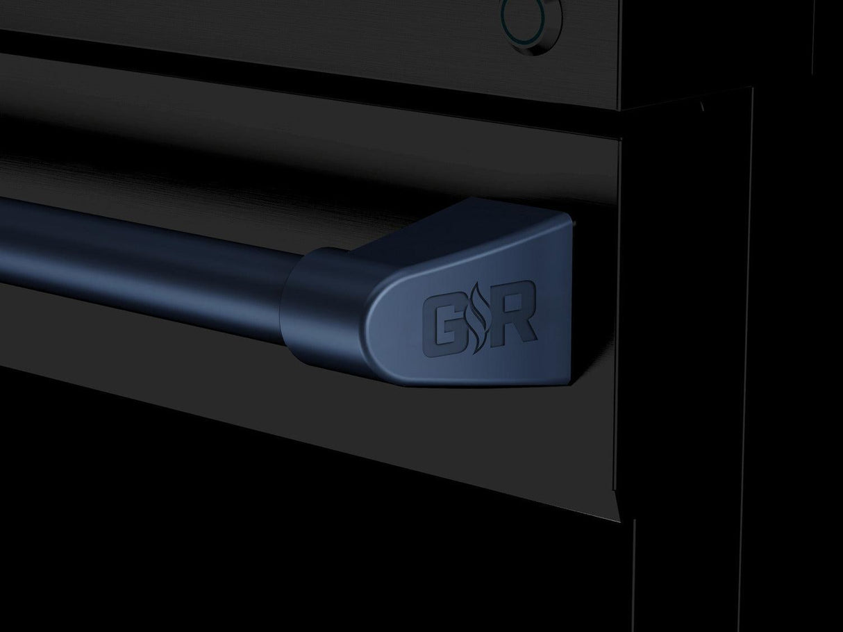30 Inch Professional Electric Range With Tilt Panel Touch Control In Black/navy Blue  Gordon Ramsay Series
