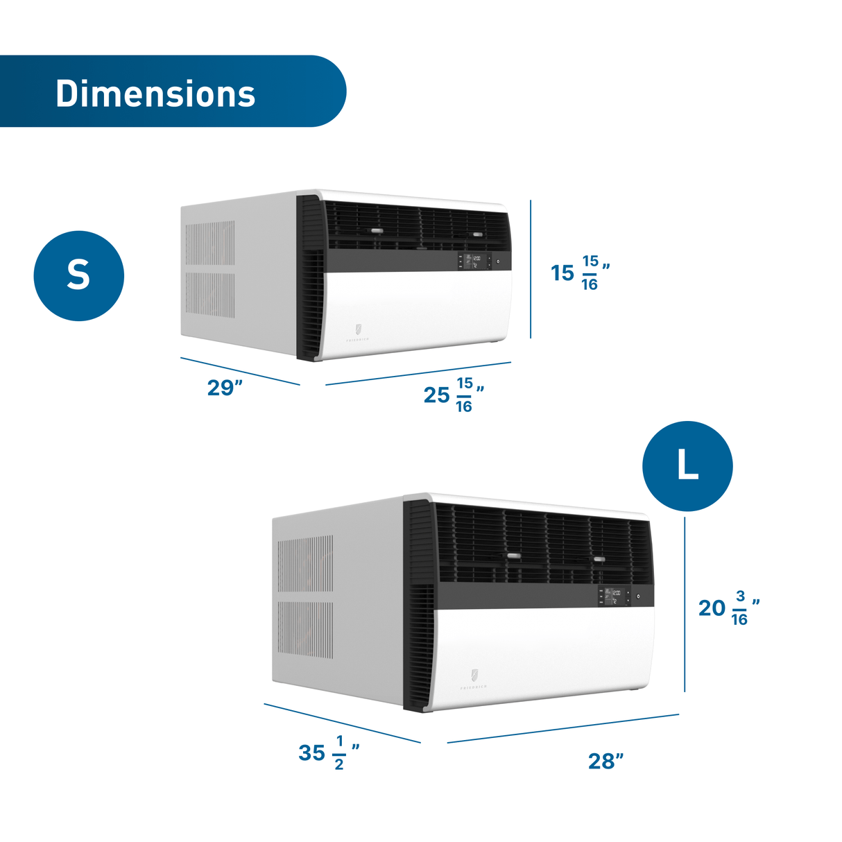 Friedrich K hl Inverter 36,000 BTU 230V Smart Window/Wall Air Conditioner with Electric Heat