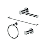 ZLINE Emerald Bay Bathroom Accessories Package with Towel Rail, Hook, Ring and Toilet Paper Holder with Color Options (4BP-EMBYACC) [Color: Polished Gold]