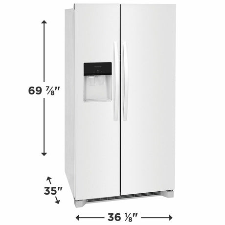 26 Cu. Ft. 36" Standard Depth Side by Side Refrigerator