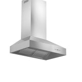 ZLINE Professional Convertible Vent Wall Mount Range Hood in Stainless Steel with Crown Molding (667CRN)