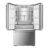 Verona VEBFD3620WIFS 36 inch French Door Counter-Depth Refrigerator with 20.2 cu. ft. Total Capacity, Internal Water Dispenser, Automatic Ice Maker in Stainless Steel