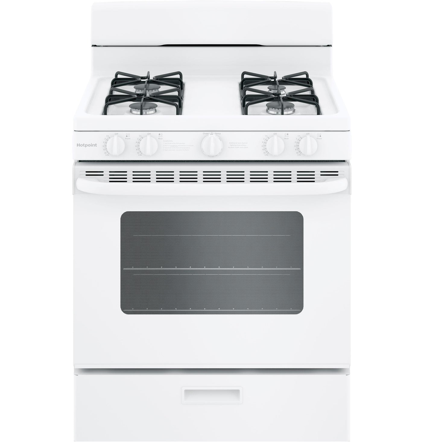 Hotpoint® 30" Free-Standing Gas Range with Cordless Battery Ignition