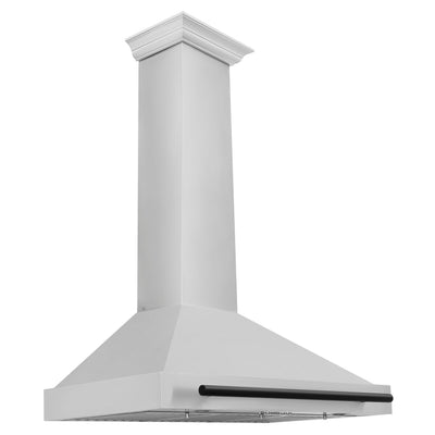 ZLINE 30 in. Autograph Edition Convertible Stainless Steel Range Hood with Stainless Steel Shell and Champagne Bronze Accents (KB4STZ-30-CB) [Color: Matte Black Accents]