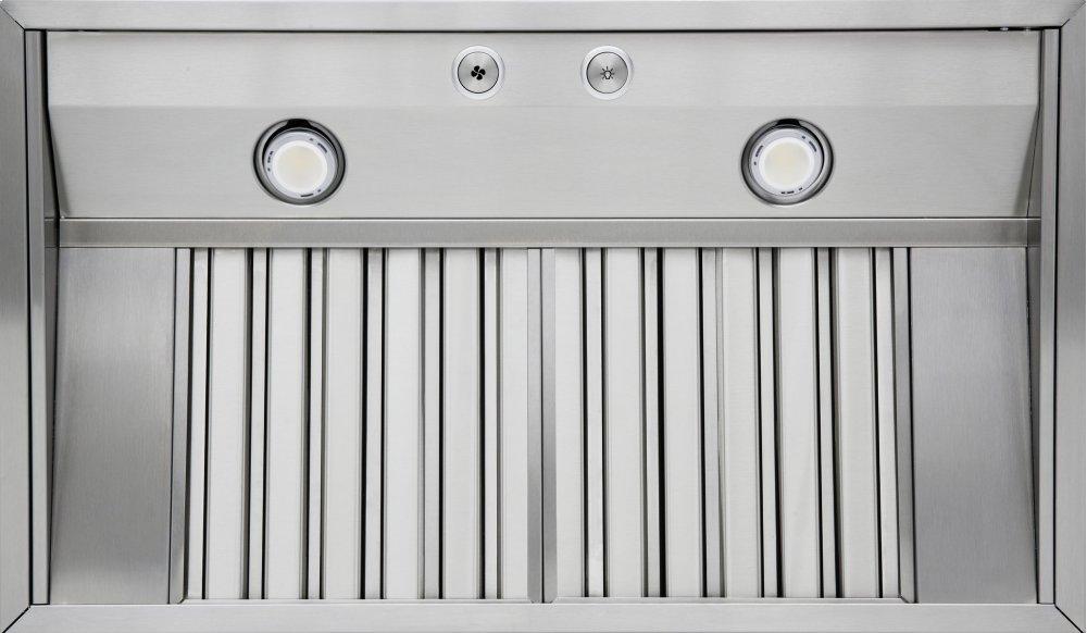 30" Wide 12" High Wall Hood + Ventilator - VWH530121