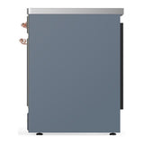 ILVE UMIB30NR3BGP Majestic III 30 inch Induction Range with 4 Elements, 4 cu. ft. Oven Capacity (Triple Glass Door, Blue Grey, Copper)