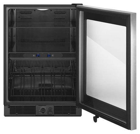 24-inch Wide Undercounter Beverage Center with Dual-temperature Controlled Zones - 5.8 cu. ft.