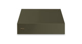 36"W. 18"H. Wall Hood (Finish: Martini, Trim: Brushed Brass)