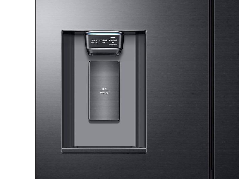 23 cu. ft. Counter Depth 4-Door French Door Refrigerator in Black Stainless Steel