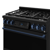 36 Inch Professional Lp Range With Tilt Panel Touch Control In Black/navy Blue Gordon Ramsay Series