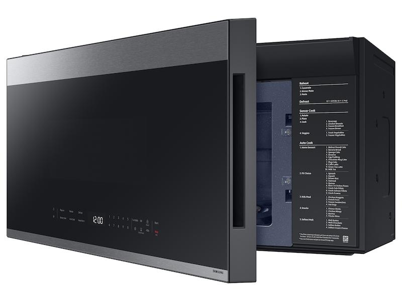 Bespoke 2.1 cu. ft. Over-the-Range Microwave with Edge to Edge Glass Display in Fingerprint Resistant Stainless Steel