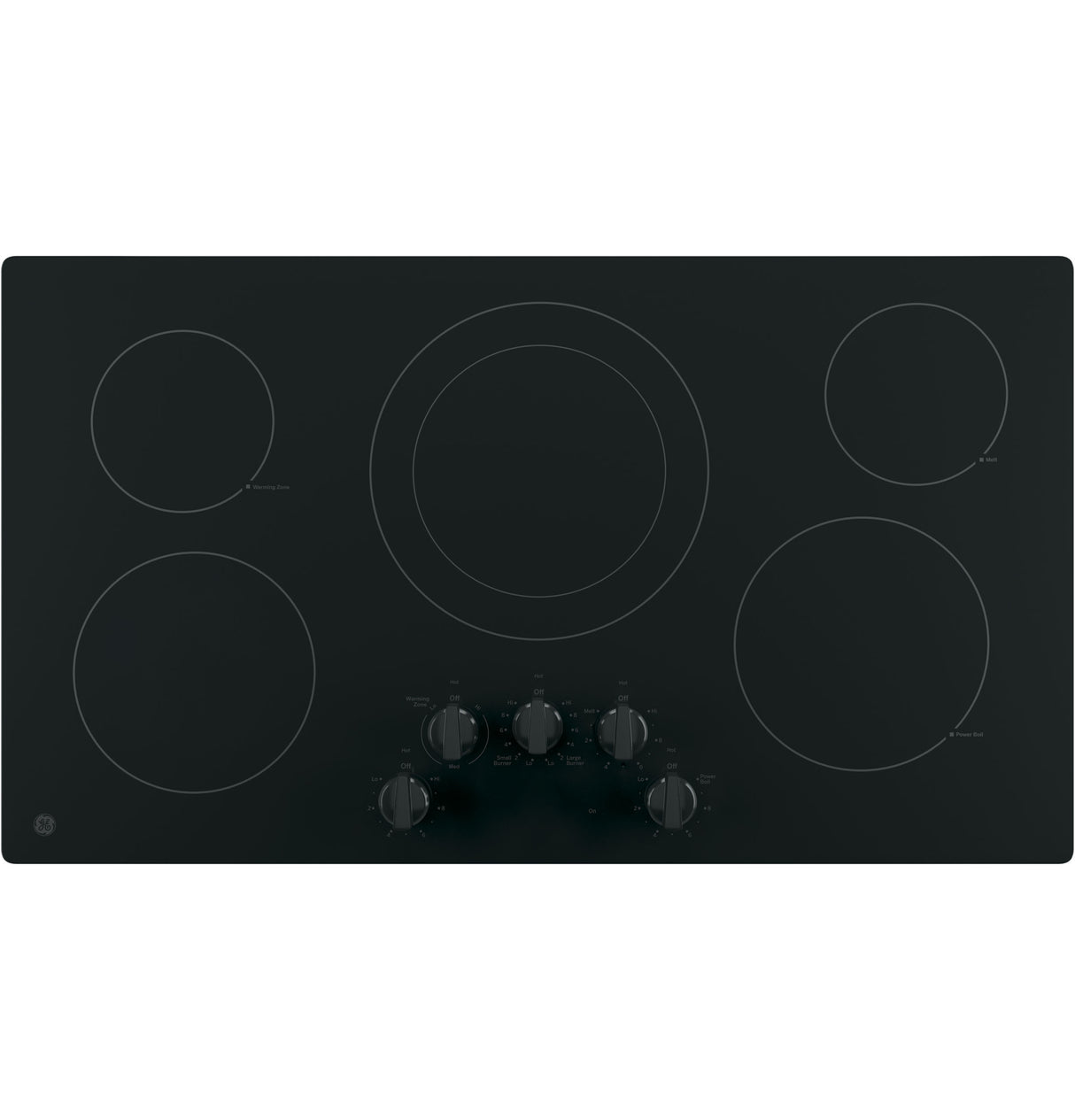 GE® 36" Built-In Knob Control Electric Cooktop