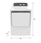 GE 6.2 cu. ft. Capacity Electric Dryer with Up To 120 ft. Venting and 5-yr Limited Warranty