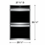 30" Double Electric Wall Oven with Total Convection