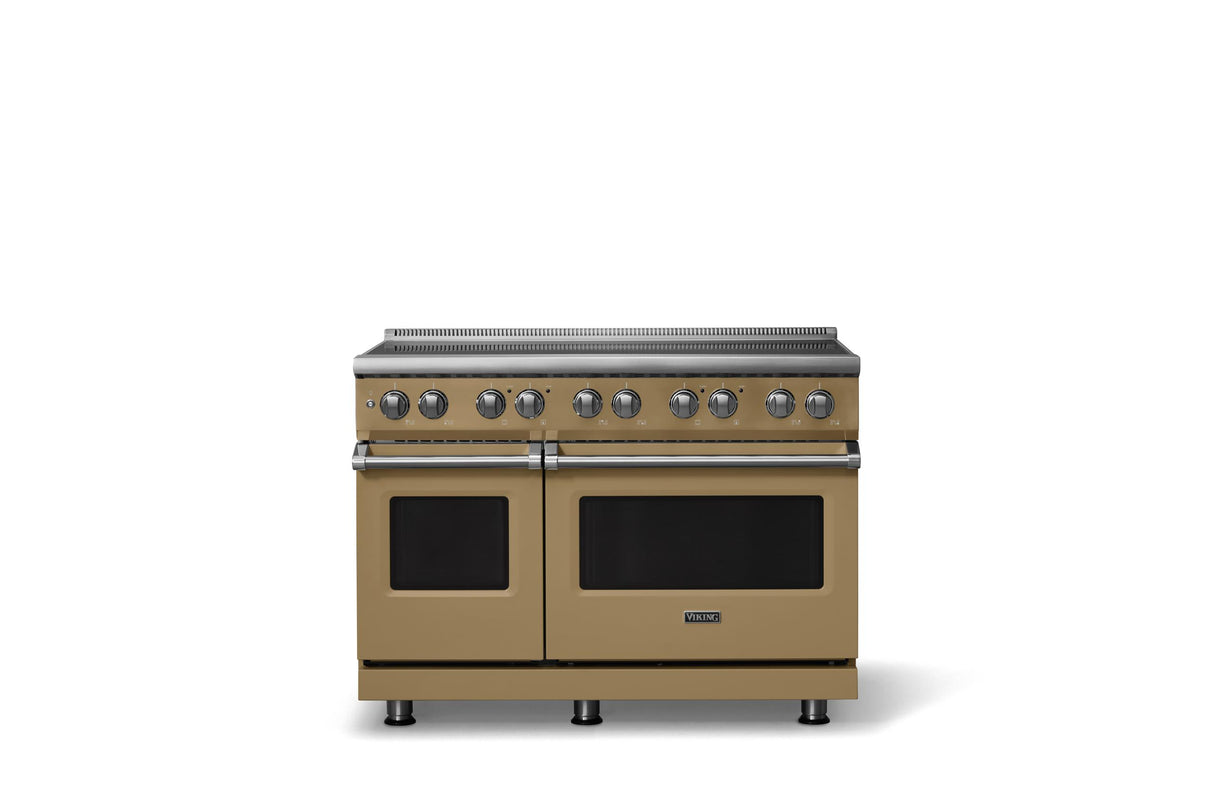 48"W. Induction Range (Finish: Golden Hour, Trim: Polished Chrome)