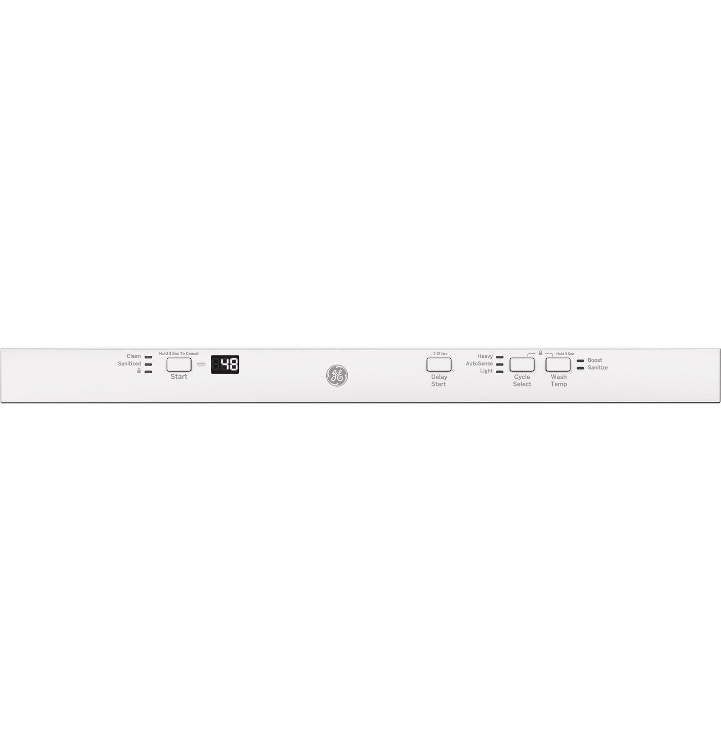 GE® ENERGY STAR® ADA Compliant Stainless Steel Interior Dishwasher with Sanitize Cycle