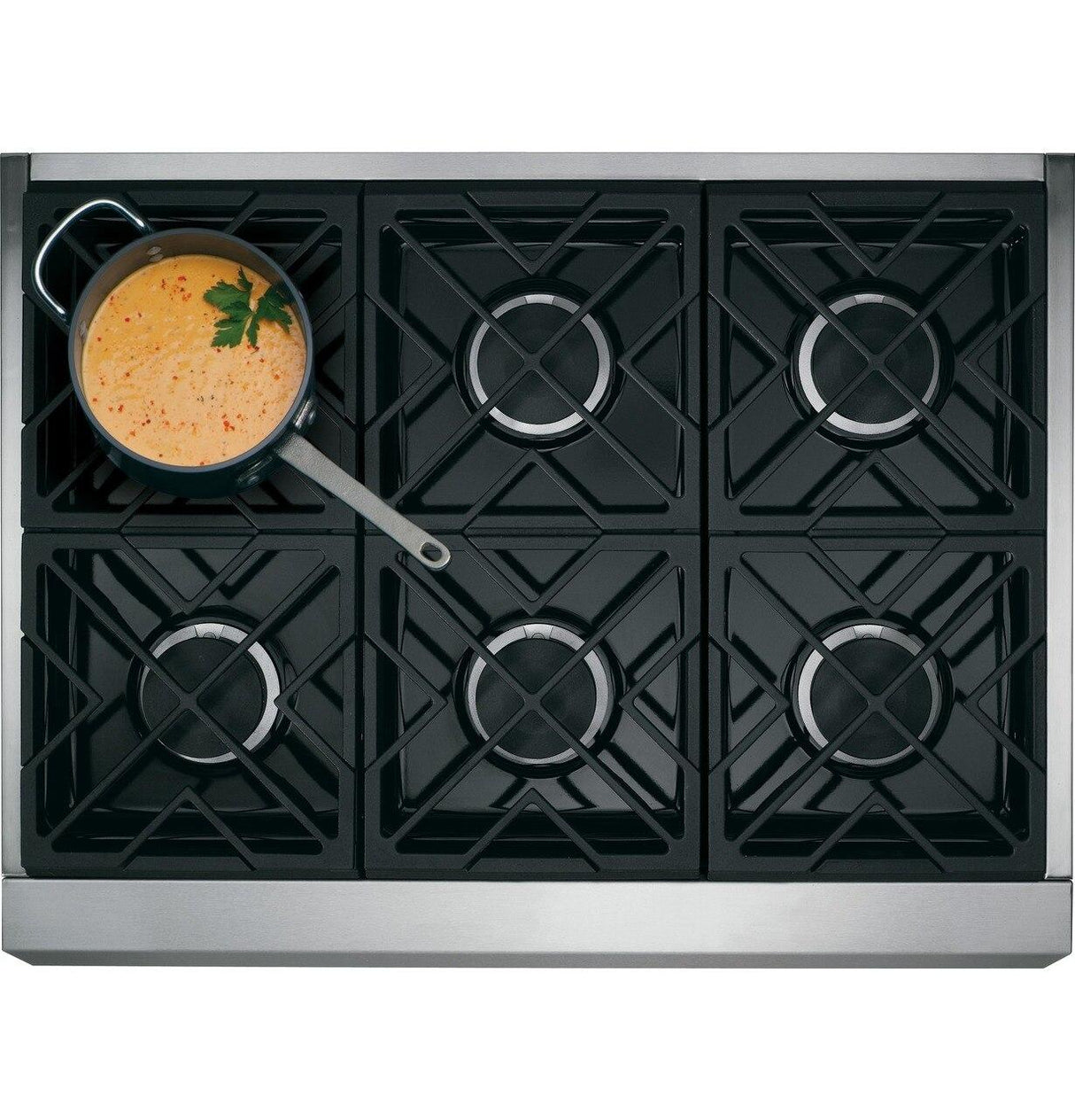 Café™ 36" Dual-Fuel Commercial-Style Range with 6 Burners (Natural Gas)