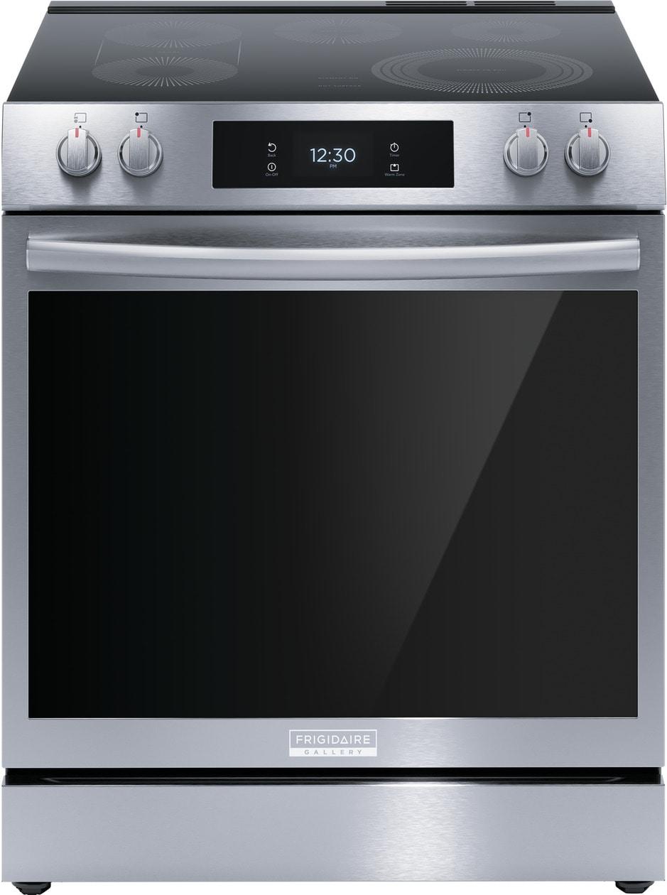 30" Front Control Electric Range with Total Convection