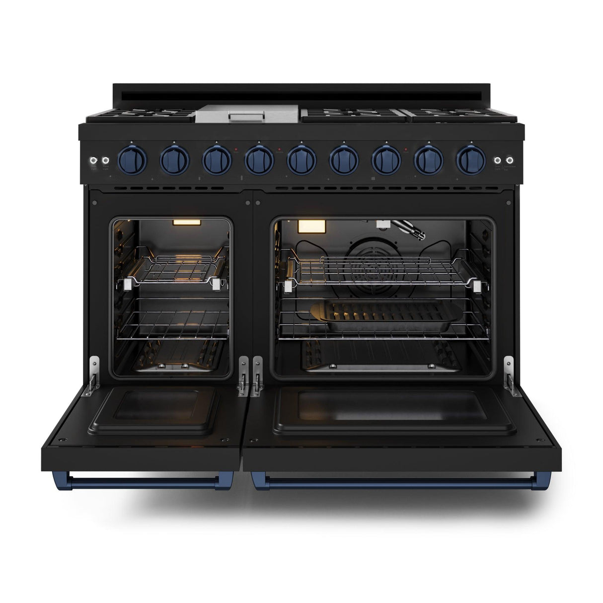 48 Inch Professional Lp Range With Pro-style Knobs In Black/navy Blue Gordon Ramsay Series