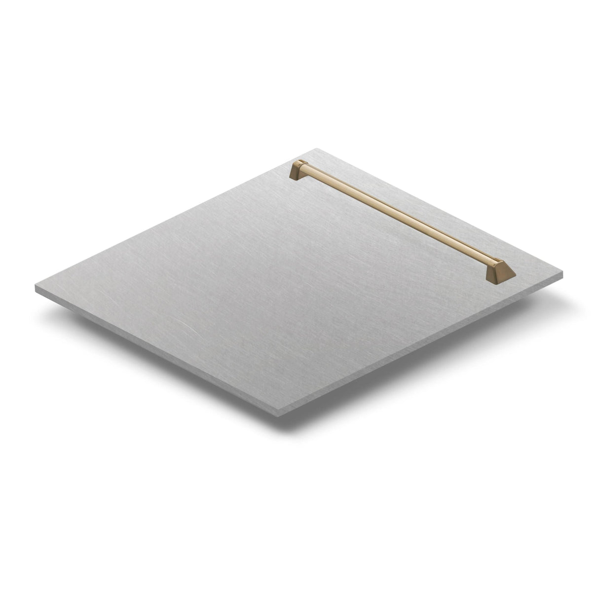 ZLINE 24 in. Autograph Edition Monument Dishwasher Panel with Champagne Bronze Handle in Color Options (DPMTZ-24-CB) [Color: White Matte with Champagne Bronze Handle]