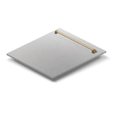 ZLINE 24 in. Autograph Edition Monument Dishwasher Panel with Champagne Bronze Handle in Color Options (DPMTZ-24-CB) [Color: White Matte with Champagne Bronze Handle]