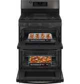 GE Profile™ 30" Free-Standing Gas Double Oven Convection Range with No Preheat Air Fry