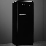 Approx 24" 50'S Style Refrigerator with ice compartment, Black, Right hand hinge