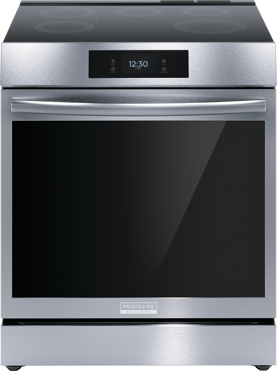 30" Front Control Induction Range with Total Convection