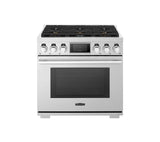 36-inch Gas Pro Range with 6 Burners