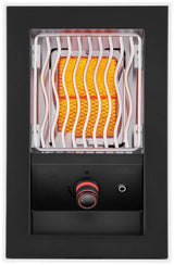 Built-in 700 Series Single Infrared Burner with Matte Black Cover , Propane, Matte/Matt Black