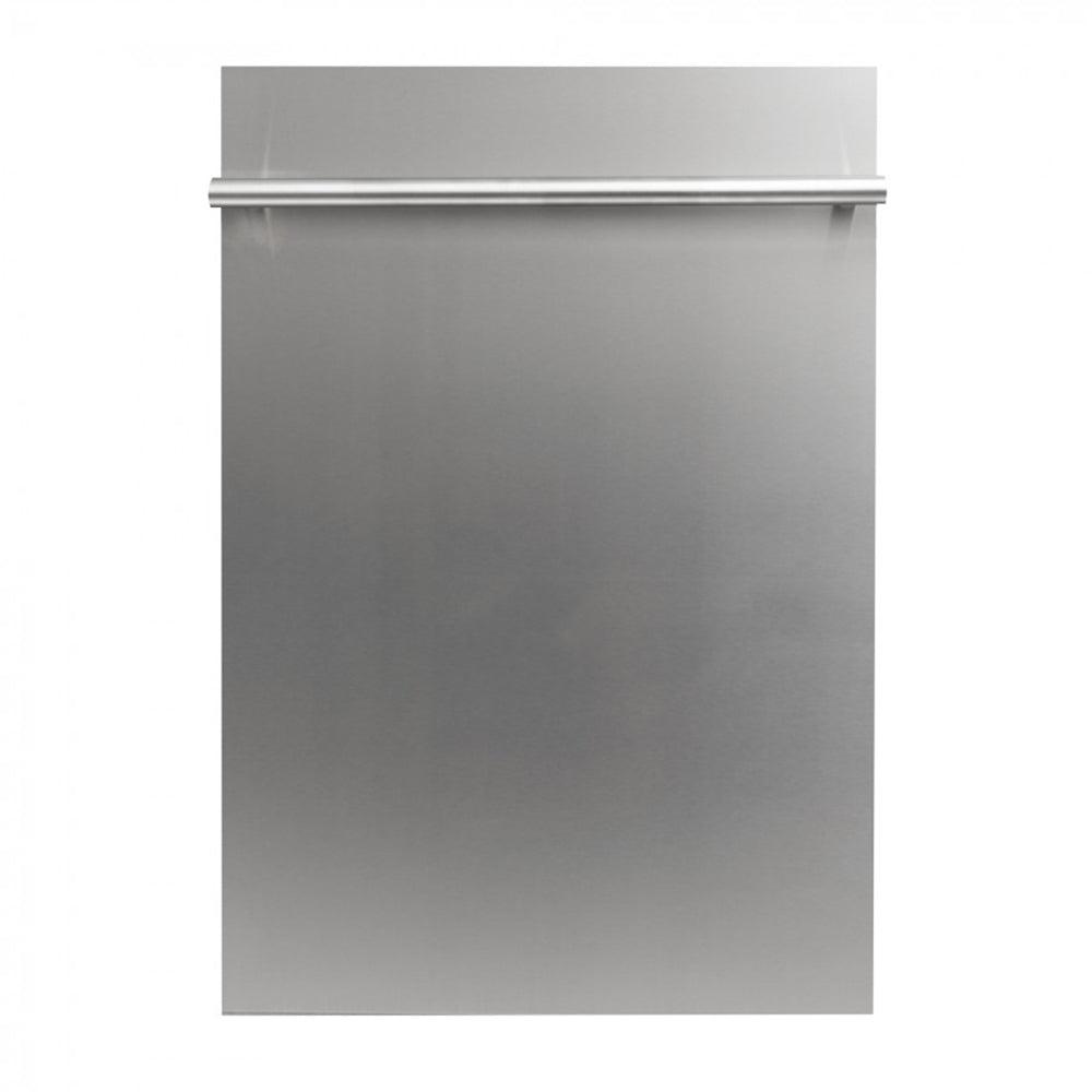 ZLINE 18 in. Compact Top Control Dishwasher with Stainless Steel Tub and Modern Style Handle, 52 dBa (DW-18) [Color: Stainless Steel]