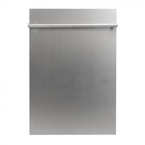ZLINE 18 in. Compact Top Control Dishwasher with Stainless Steel Tub and Modern Style Handle, 52 dBa (DW-18) [Color: Stainless Steel]