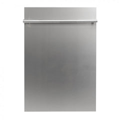 ZLINE 18 in. Compact Top Control Dishwasher with Stainless Steel Tub and Modern Style Handle, 52 dBa (DW-18) [Color: Stainless Steel]