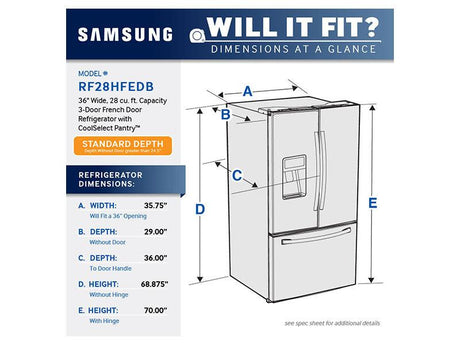 28 cu. ft. French Door Refrigerator with CoolSelect Pantry