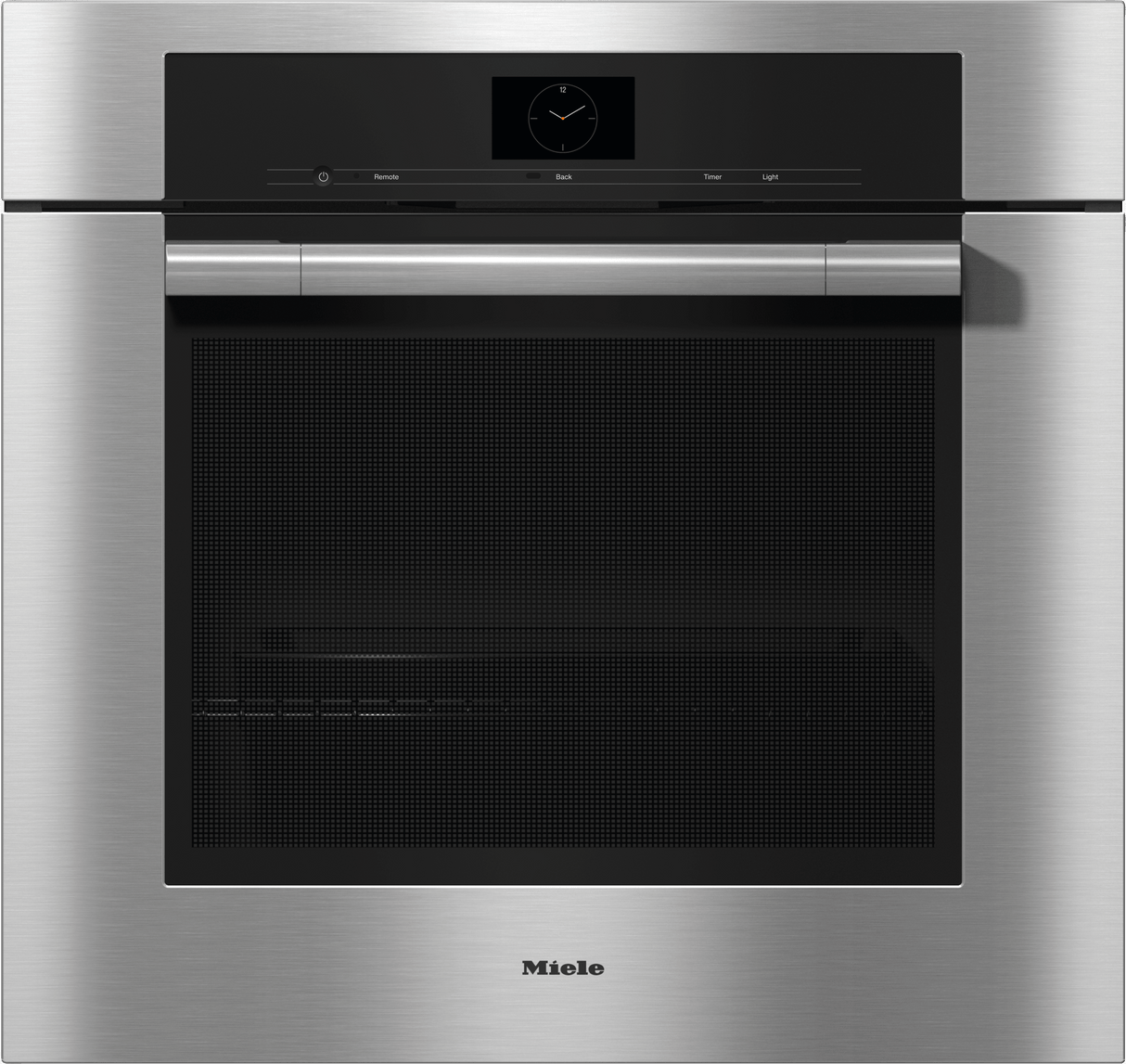 H 7580 BP Clean Touch Steel - 30 Inch Convection Oven in a perfectly combinable design with food probe and automatic programs.