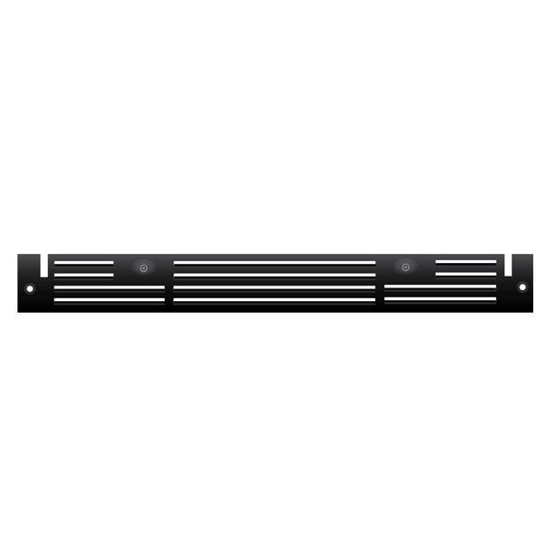Black toe kick 24" Double Door (standard on XO panel ready units)