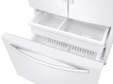 28 cu. ft. Large Capacity 3-Door French Door Refrigerator with Internal Water Dispenser in White