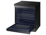 Bespoke 6.3 cu. ft. Smart Slide-In Induction Range with Anti-Scratch Glass Cooktop in Matte Black Steel