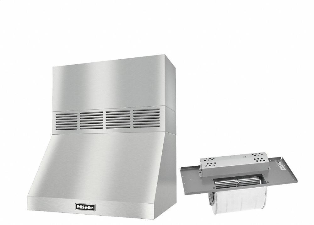 DAR 1220 Set 3 Wall-Mounted Range Hood With Circulation Mode with integrated XL motor including 12" chimney cover.