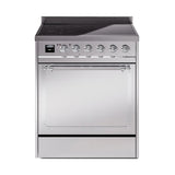 ILVE UNI304QNMPSSC Nostalgie II Noblesse 30 inch Induction Range (Solid Door, Stainless Steel, Chrome)